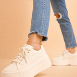 Women's Chunky Platform Sneakers with Cushioned Footbed