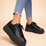 Women's Chunky Platform Sneakers with Cushioned Footbed