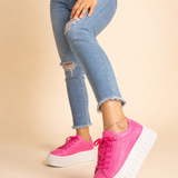 Women's Chunky Platform Sneakers with Cushioned Footbed