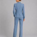 Women's Tailored Blazer and High-Waist Trouser Set