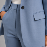 Women's Tailored Blazer and High-Waist Trouser Set