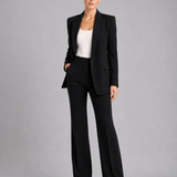 Women's Tailored Blazer and High-Waist Trouser Set