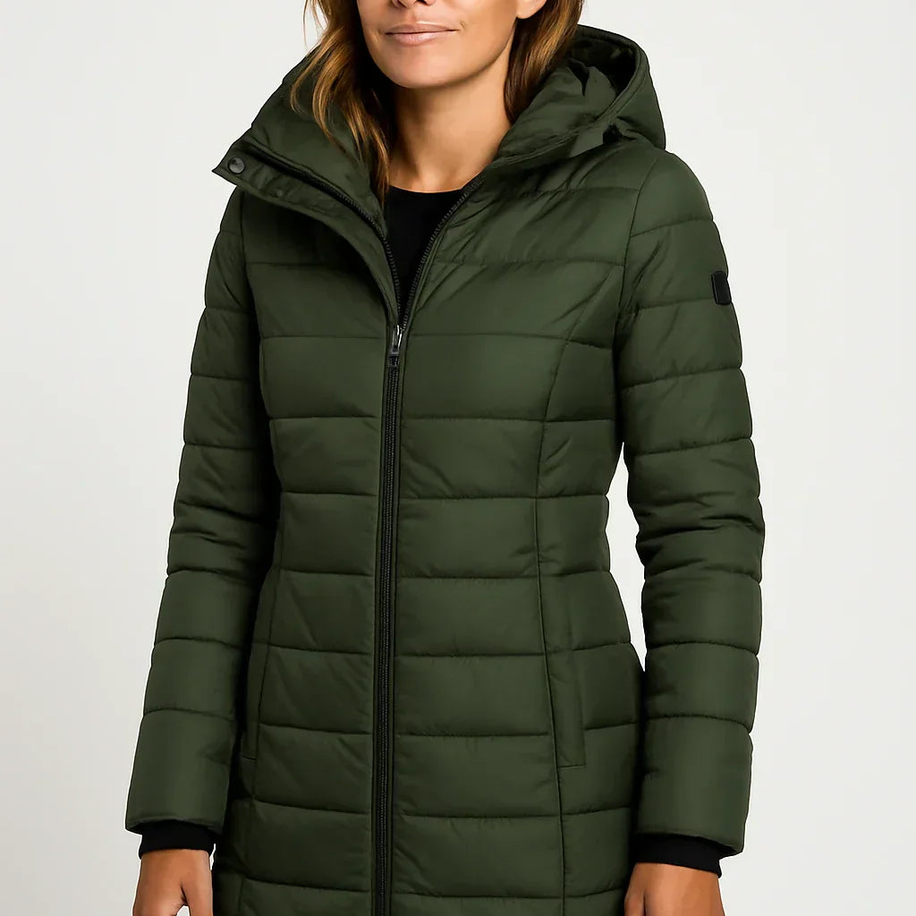 Women's Mid-Length Quilted Puffer Coat
