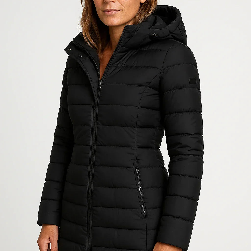 Women's Mid-Length Quilted Puffer Coat