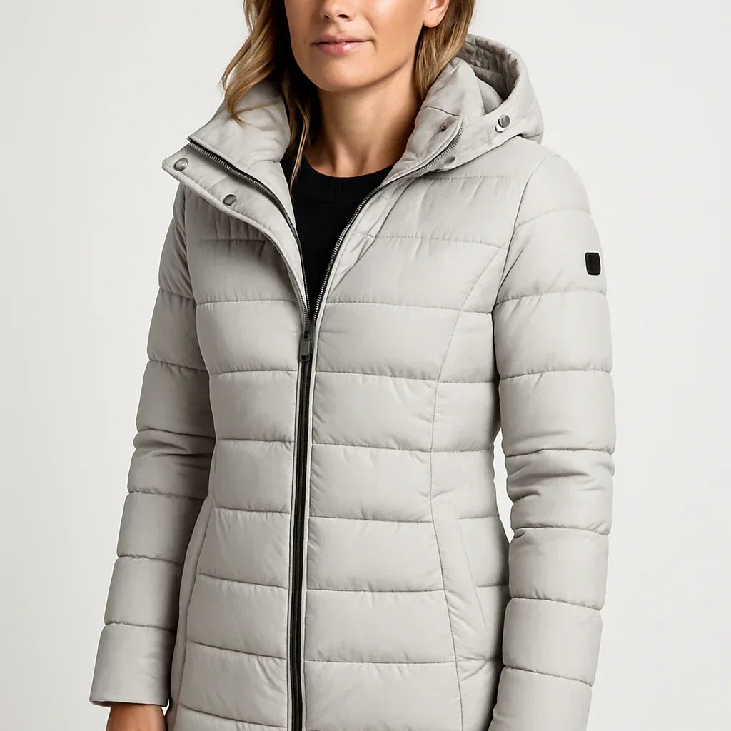 Women's Mid-Length Quilted Puffer Coat