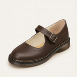 Women's Leather-Look Mary Jane Comfort Flats
