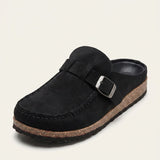 Women's Suede-Look Slip-On Cushioned Footbed Clogs