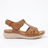Women's Cushioned Footbed Adjustable Strap Walking Sandals