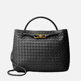 Women's Woven Vegan Leather Handbag