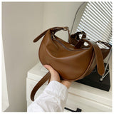 Women's Crescent Crossbody Bag with Adjustable Strap