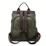 Women's Anti-Theft Faux Leather Convertible Backpack