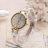 Women's Quartz Watch with Vegan Leather Strap
