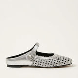 Women's Woven Instep Strap Flat Mules