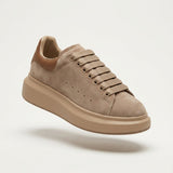 Women's Suede-Look Lace-Up Platform Sneakers