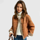 Faux Shearling Aviator Jacket