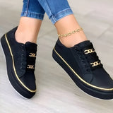 Lace Up Platform Casual Trainers