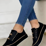 Lace Up Platform Casual Trainers