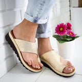 Wide Strap Slip-On Sandals