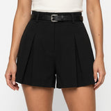 Women's High-Waist Wide-Leg A-Line Shorts