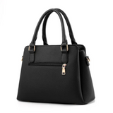 Women's Structured Handbag with Detachable Shoulder Strap