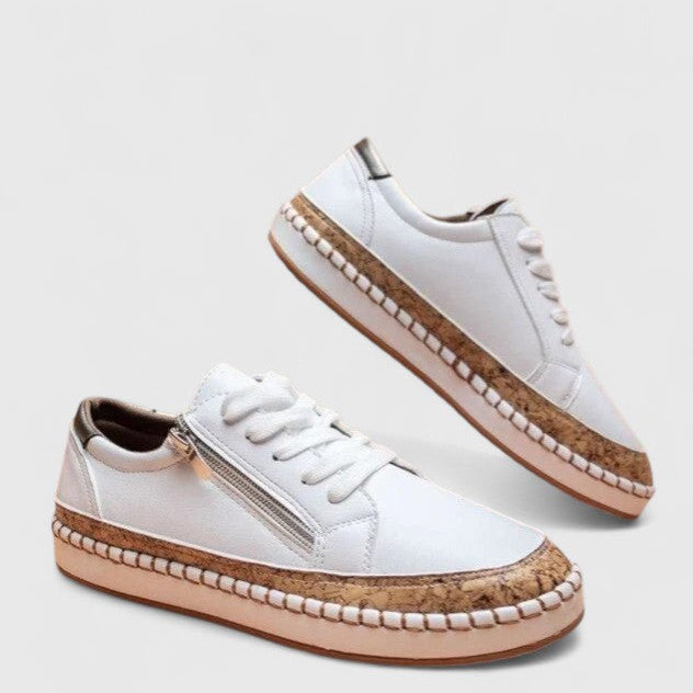 Floral Print Lace-Up Espadrille Trainers