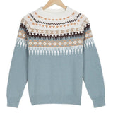 Women's Fair Isle Crew Neck Knit Sweater