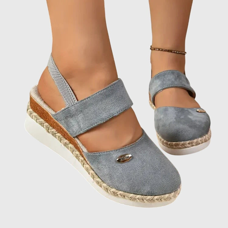 Closed Toe Slingback Espadrille Sandals