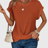 Textured Relaxed Short Sleeve T-Shirt