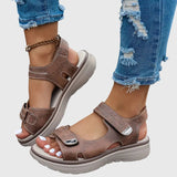 Adjustable Double Strap Platform Sandals
