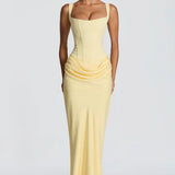 Ruched Bodycon Maxi Dress