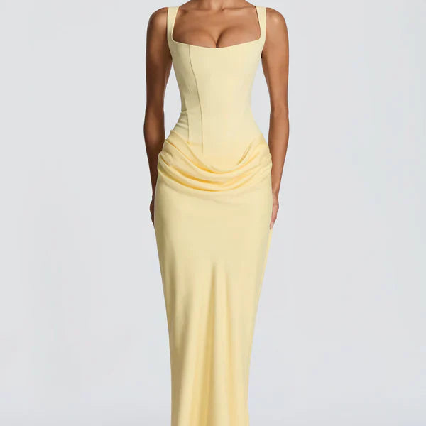 Ruched Bodycon Maxi Dress