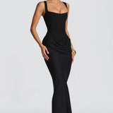 Ruched Bodycon Maxi Dress