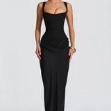 Ruched Bodycon Maxi Dress