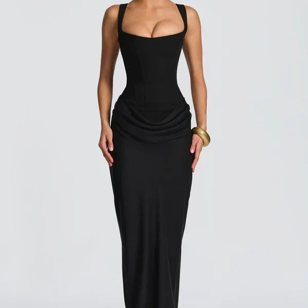 Ruched Bodycon Maxi Dress