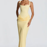Ruched Bodycon Maxi Dress