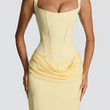 Ruched Bodycon Maxi Dress