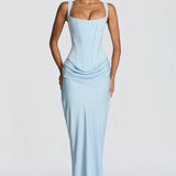 Ruched Bodycon Maxi Dress