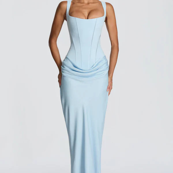 Ruched Bodycon Maxi Dress