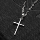Women's Adjustable Cross Pendant Zirconia Necklace