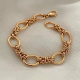 Women's Stainless Steel Statement Chain Link Bracelet