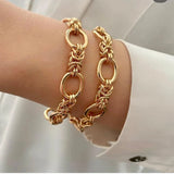 Women's Stainless Steel Statement Chain Link Bracelet