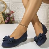 Women's Orthopaedic Flat Shoes with Bow Detail