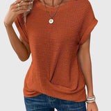 Textured Relaxed Short Sleeve T-Shirt