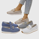 Knit Slip-On Chain Loafers