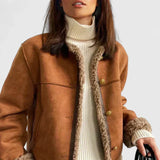 Faux Shearling Aviator Jacket