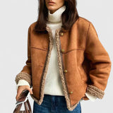 Faux Shearling Aviator Jacket