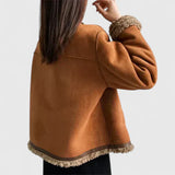 Faux Shearling Aviator Jacket