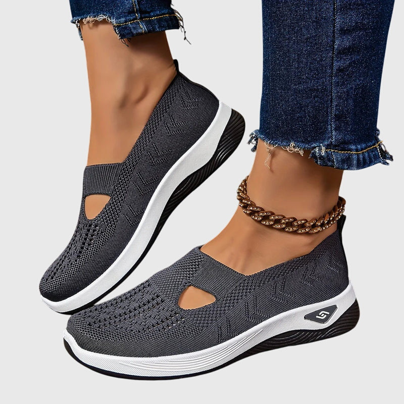 Breathable Slip-On Knit Trainers