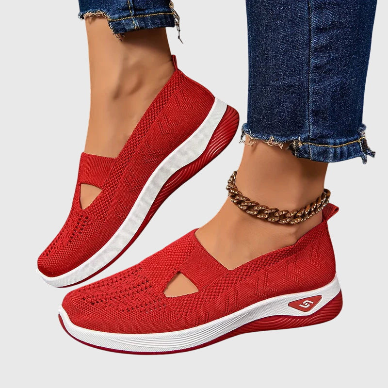 Breathable Slip-On Knit Trainers