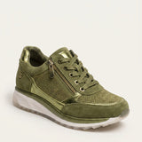 Women's Side Zip Cushioned Sole Sneakers